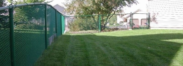 Green Vinyl Chain Link Fencing