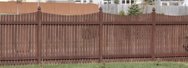 Scalloped Cedar Rail Picket Fence