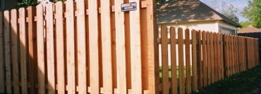 Alternating Board Privacy Fence