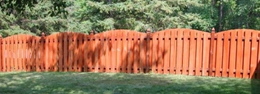Contoured Alternating Board Cedar Privacy Fence