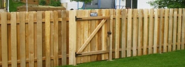Alternating Board Privacy Fence With Gate