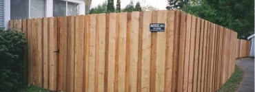 Batten Wood Fence Offers Privacy
