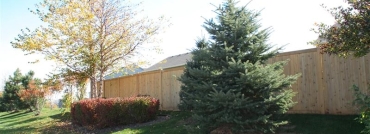 King Style Cedar Privacy Fence