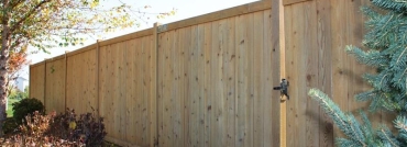 King Style Wood Privacy Fence With Gate