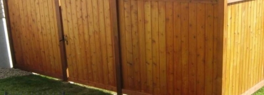 King Style Wood Privacy Fence With Gate