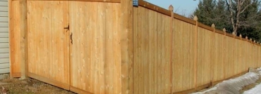 King Style Cedar Privacy Fence
