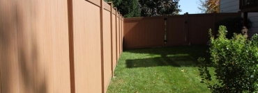 Sloped Vinyl Privacy Fence