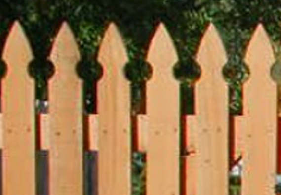 wood picket fence top styles picture