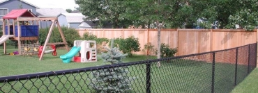 Black Vinyl Coated Chain Link Fencing