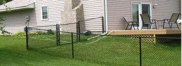 Black Vinyl Coated Chain Link Fencing