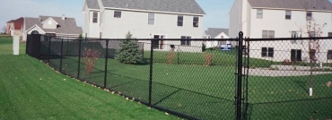 Black Vinyl Coated Chain Link Fence