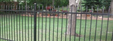 2 Rail Ornamental Iron Fence Stylish