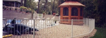 2 Rail Ornamental Iron Fence Durable