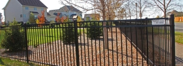 3 Rail Ornamental Iron Fence Offers Appeal