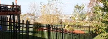 3 Rail Ornamental Iron Fence