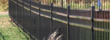3 Rail Ornamental Iron Fence Durable