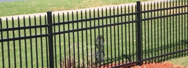 3 Rail Ornamental Iron Fence