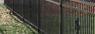 3 Rail Ornamental Iron Fence Durable