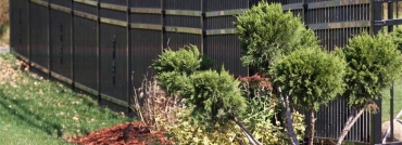 3 Rail Ornamental Iron Fence Durable