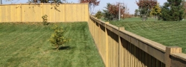 Closed Top Cedar Picket Fence