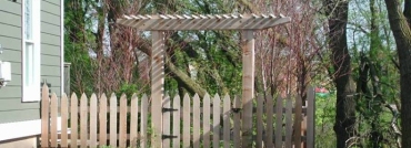 Colonial Cedar Rail Picket Fence with Gate