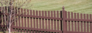 Flat Topped Cedar Rail PIcket Fence