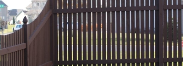 Scalloped Flat Topped Cedar Picket Fence