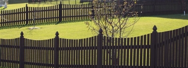 French Capped Cedar Rail Picket Fence