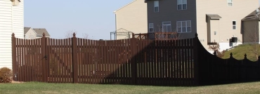 Scalloped Flat Topped Fence