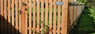 3French Gothic Style Cedar Picket Fence and Gate
