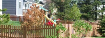 Scalloped Virginian Styled Cedar Picket Fence