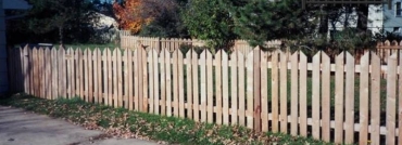Wedgewood Style Cedar Picket Fence