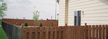 Alternating Board Cedar Privacy Fence