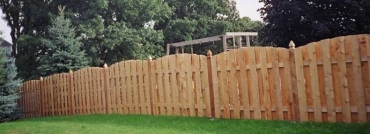 Alternating Board Cedar Privacy Fence