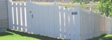 Alternating Board Privacy Fence With Gate