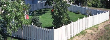 Alternating Board Privacy Fence Around Property