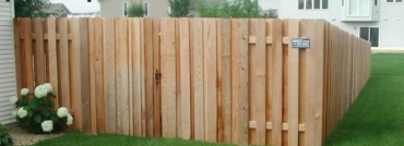 Alternating Board Cedar Fence