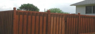 Batten Wood Privacy Fence