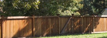 King Style Wood Privacy Fence With Gate