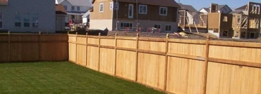 King Style Wood Fence Offers Privacy