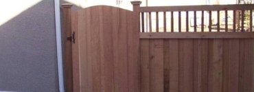 Lattice Top Privacy Fence With Gate