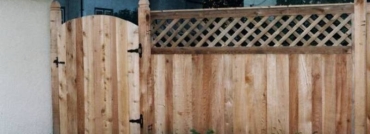 Lattice Top Privacy Fence Adds Curb Appeal