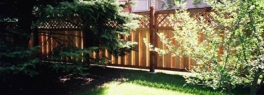 Lattice Top Cedar Privacy Fence