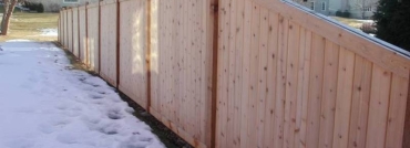 Tongue and Groove Cedar Privacy Fence