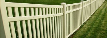 PVC or Vinyl Picket Fence