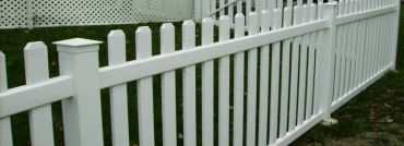 Vinyl Picket Fence With Caps
