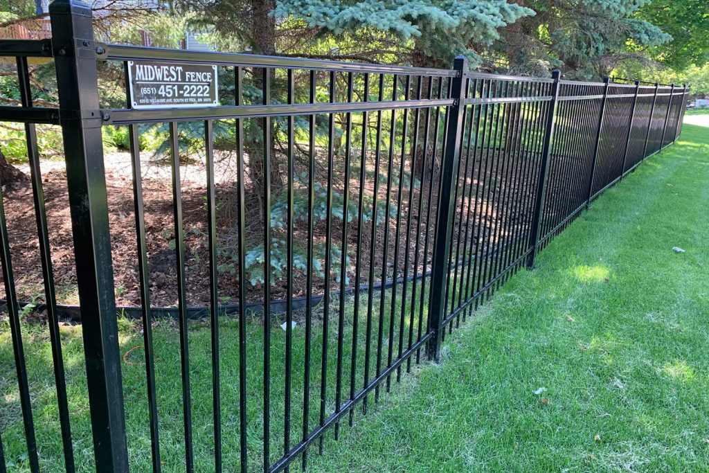 ornamental iron fence gate image
