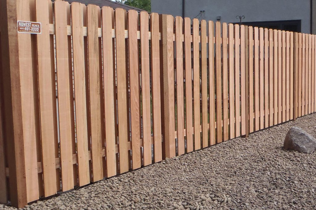 Alternating Board Cedar fence image