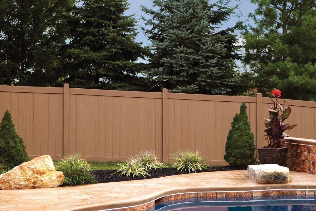 2 rail PVC fence image
